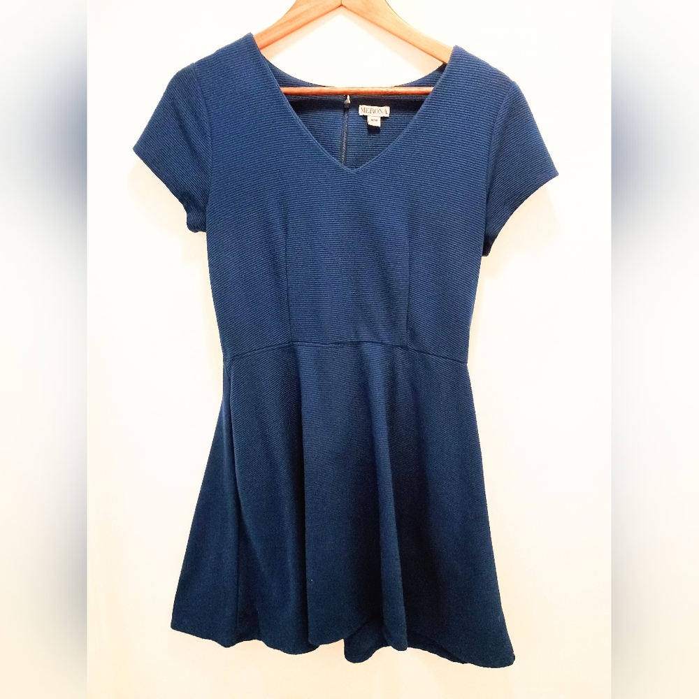 Merona Ponte Ribbed V-Neck Dress